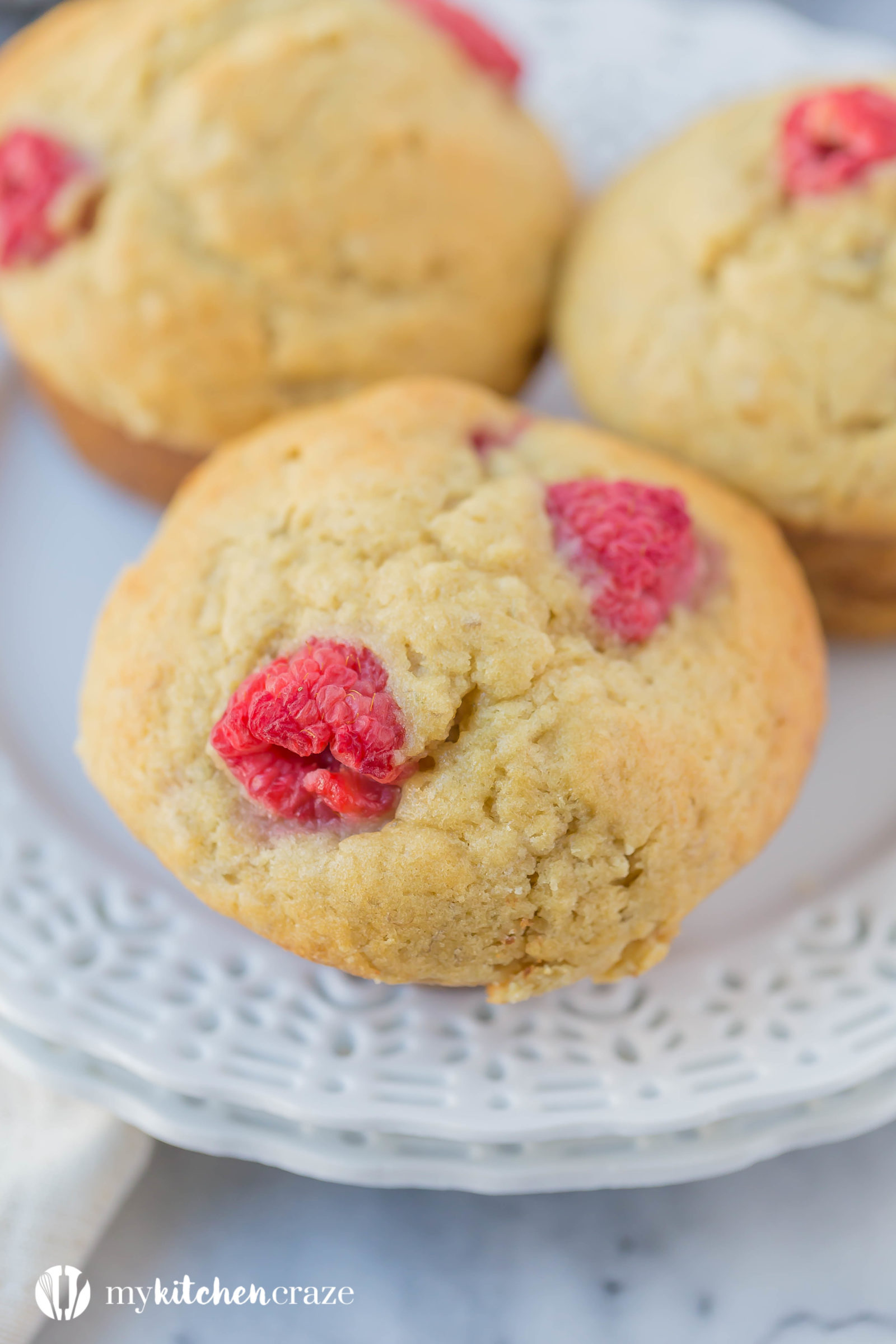 Raspberry Banana Muffins ~ Do you have some ripe bananas and fresh raspberries sitting around? Then you need to make these Raspberry Banana Muffins. Moist and all the right flavors.