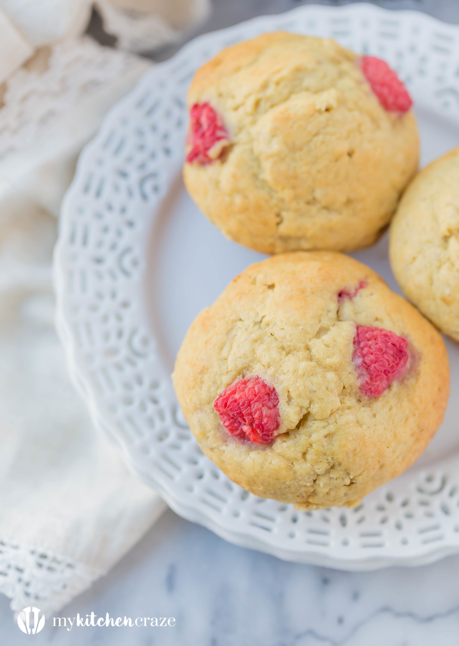 Raspberry Banana Muffins ~ Do you have some ripe bananas and fresh raspberries sitting around? Then you need to make these Raspberry Banana Muffins. Moist and all the right flavors.