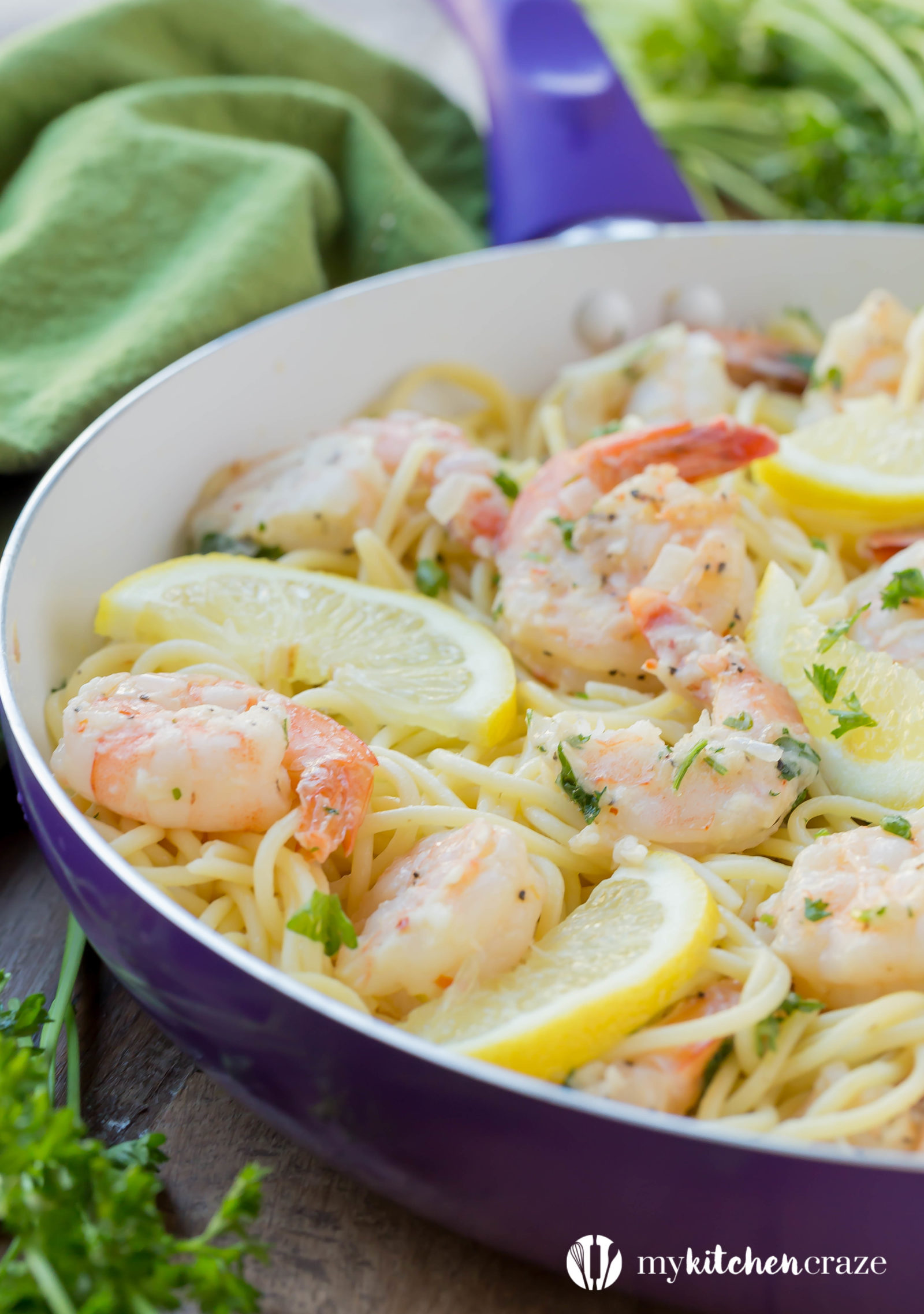 30 Minute Shrimp Scampi is fast becoming a favorite in our house. With only 10 ingredients (which most are spices that you most likely will have in your pantry) and 30 minutes, you can have a fresh and delicious meal on your dinner table!