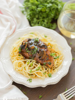 30 Minute Chicken Marsala is loaded with tons of flavor and ready within 30 minutes. This Chicken Marsala is perfect served with noodles or mashed potatoes. It's a win win for a quick meal!