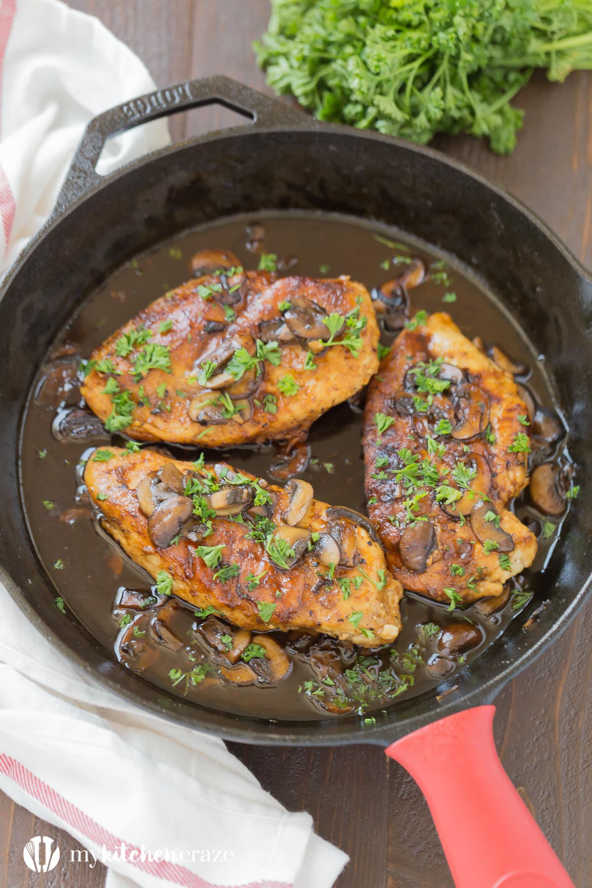 30 Minute Chicken Marsala is loaded with tons of flavor and ready within 30 minutes. This Chicken Marsala is perfect served with noodles or mashed potatoes. It's a win win for a quick meal!