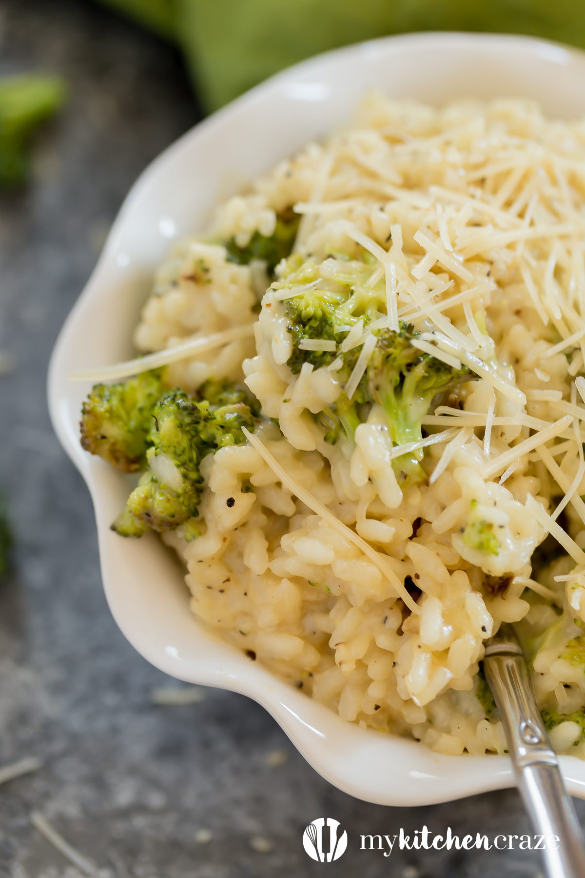 Roasted Broccoli Risotto plus a Video - My Kitchen Craze