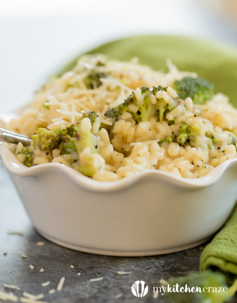 Roasted Broccoli Risotto plus a Video My Kitchen Craze